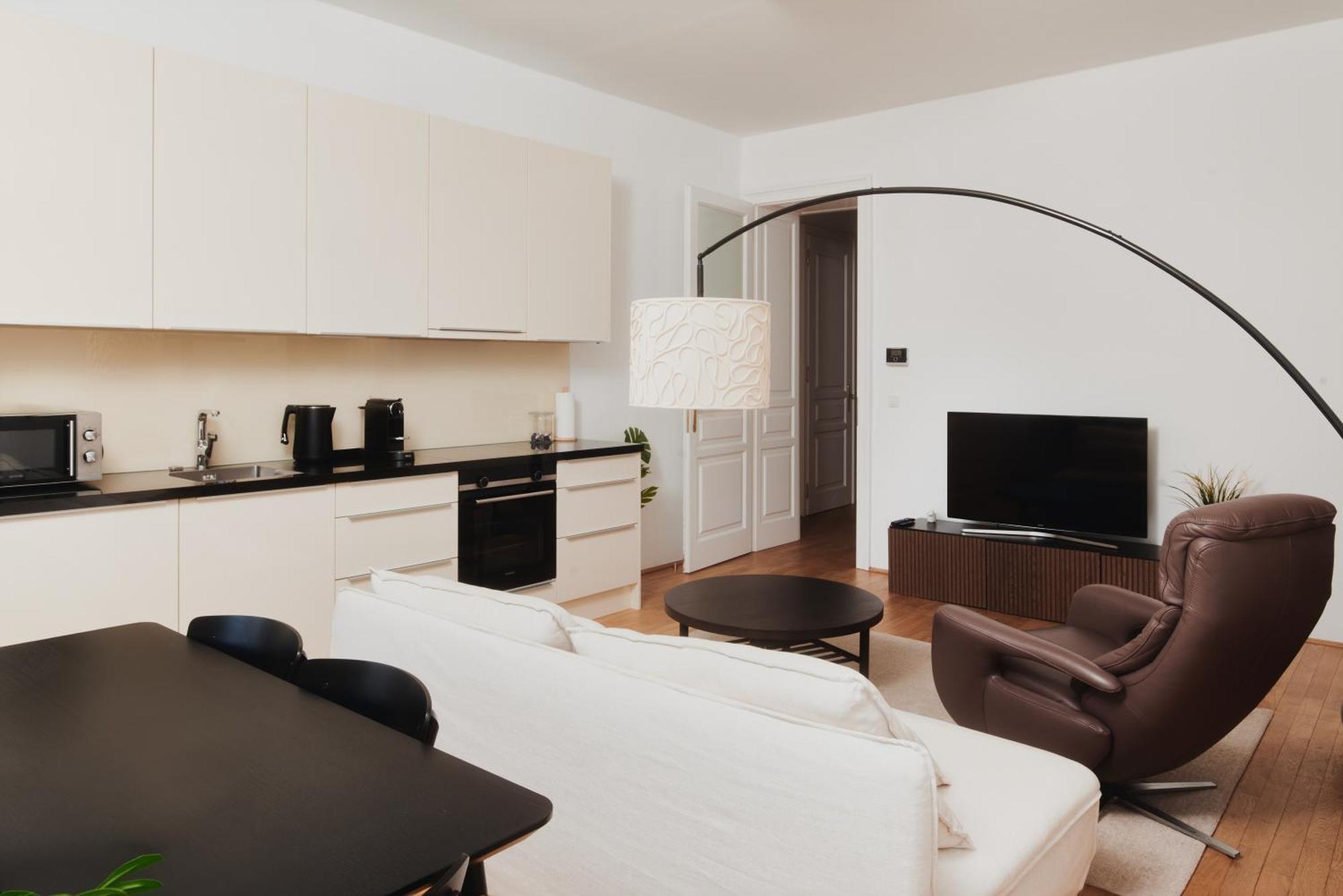 Stylish Designer Apartment At The Center Of Vienna Naschmarkt Exterior foto